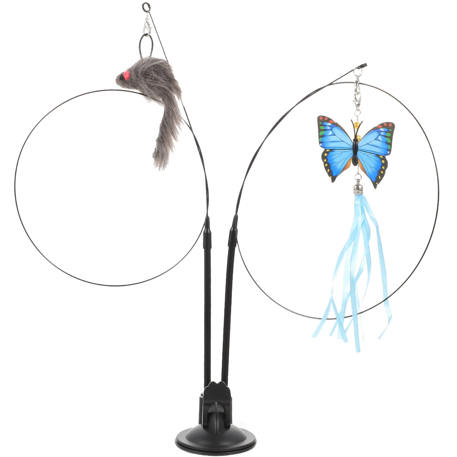 Cat Stick Activate Interesting Funny for Toys Plaything Cup Suction Cat Accessory Sucker Cats Exercise Teaser Stick Pet with Handheld Household Kitten Interactive Play Pet Toys