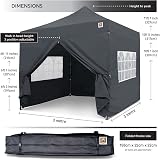 Gorilla Gazebo 3x3m Heavy Duty Waterproof Market Stall with Side Panels view 3