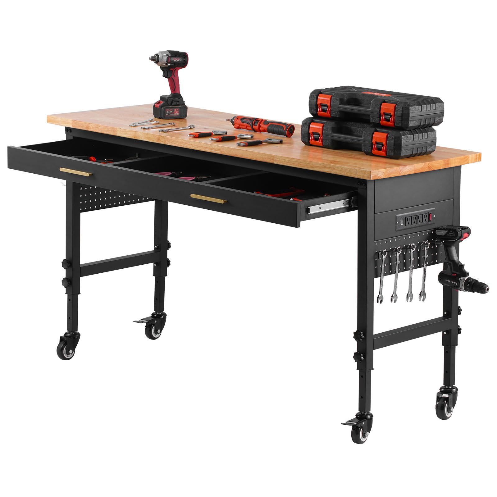 VEVOR Adjustable Workbench, 60-inch Garage