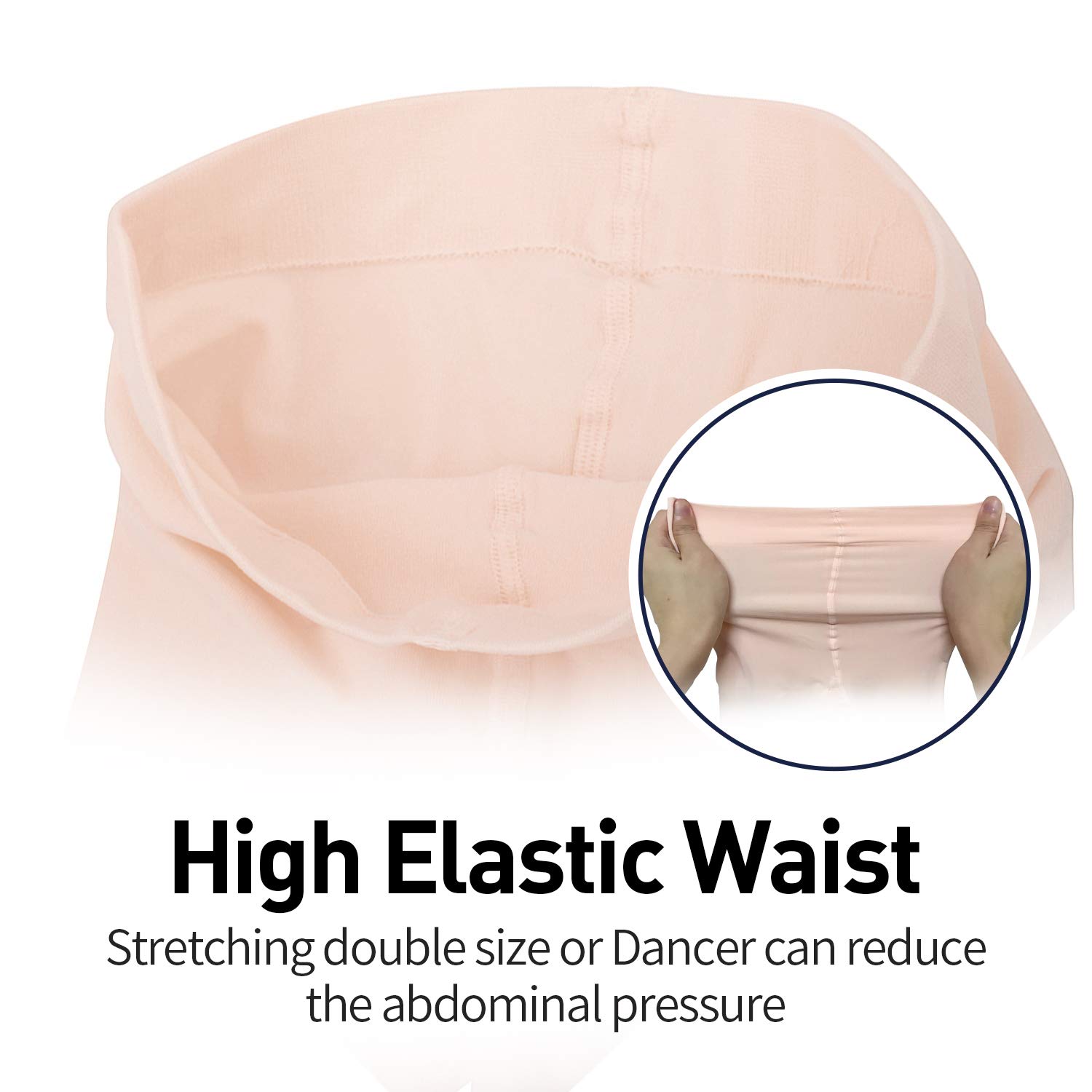 Girls Ballet Tights Footed Dance Tight for Women Kids Pink White NEWCHAO