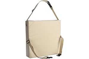 Zicac Kids Dining Chair Heightening Cushion Dismountable Adjustable High Chair Booster Seat Pads with Buckle Straps (Beige)