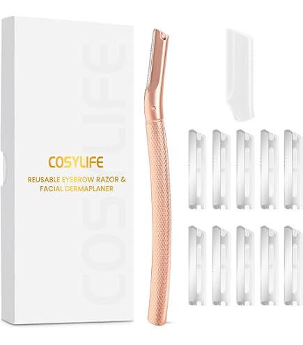 Amazon.com: COSYLIFE Dermaplane Razor for Women Face with 10 Blade