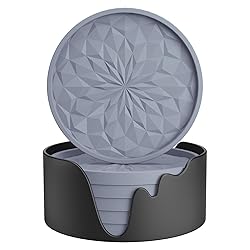 ME.FAN Silicone Coasters with Holder,[6