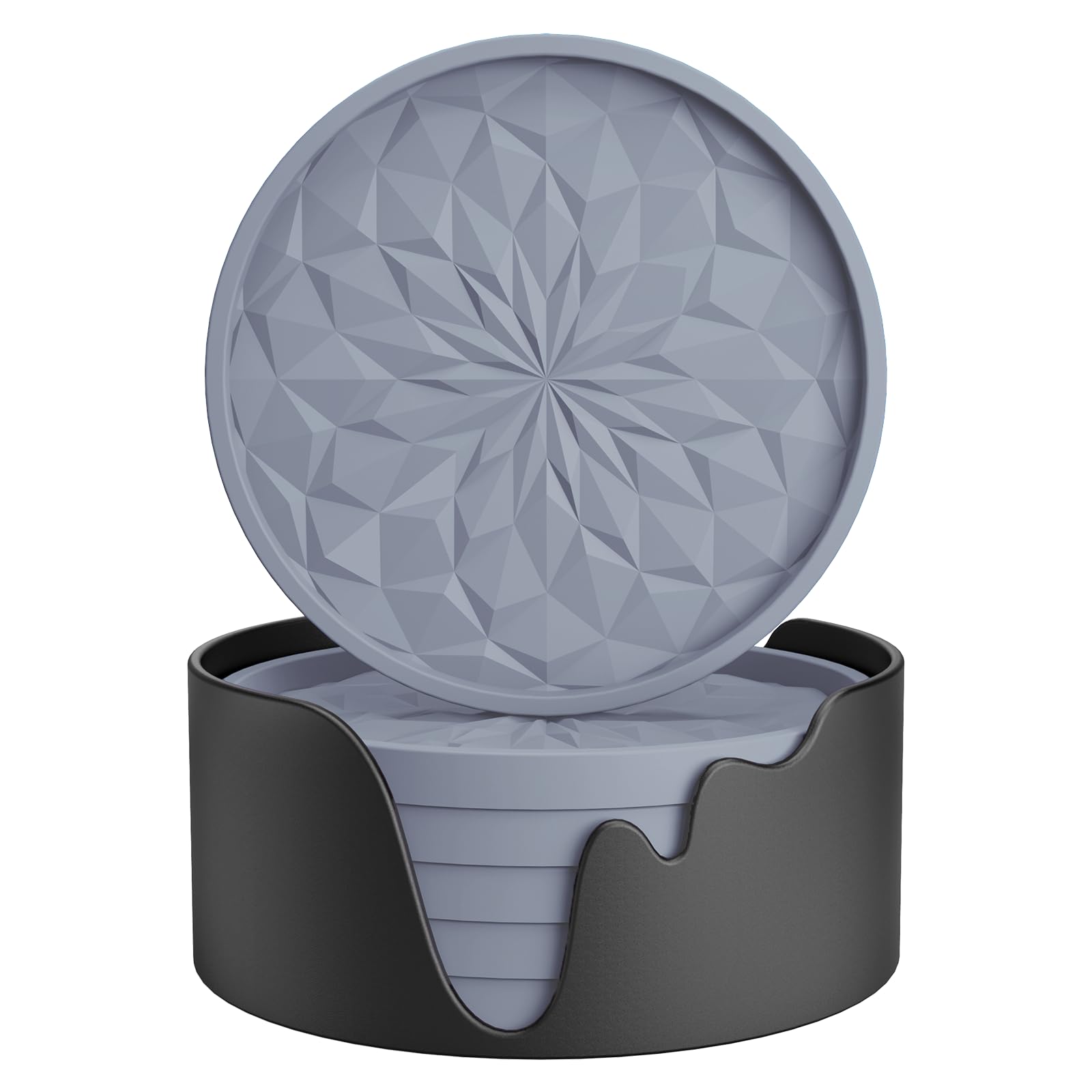 ME.FAN Silicone Coasters with Holder,[6