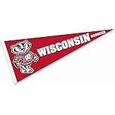 Wisconsin Badgers Bucky Badger Logo Pennant