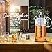 Large Glass Teapot with Infuser & Cold Brew Iced Coffee Maker -50oz/1.5L - Glass Pitcher with Removable Stainless Steel Filter - Stovetop & Freezer Safe - Coffee & Tea Brew Recipe Includ