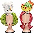 Appletree Design Chef and Lady Salt and Pepper Set, 4-Inch