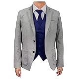 Dan Smith DGEE0007-3XL Dark Blue Plain Microfiber
