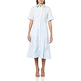 Vince Womens S/S Shirt Dress W/Canvas Tape