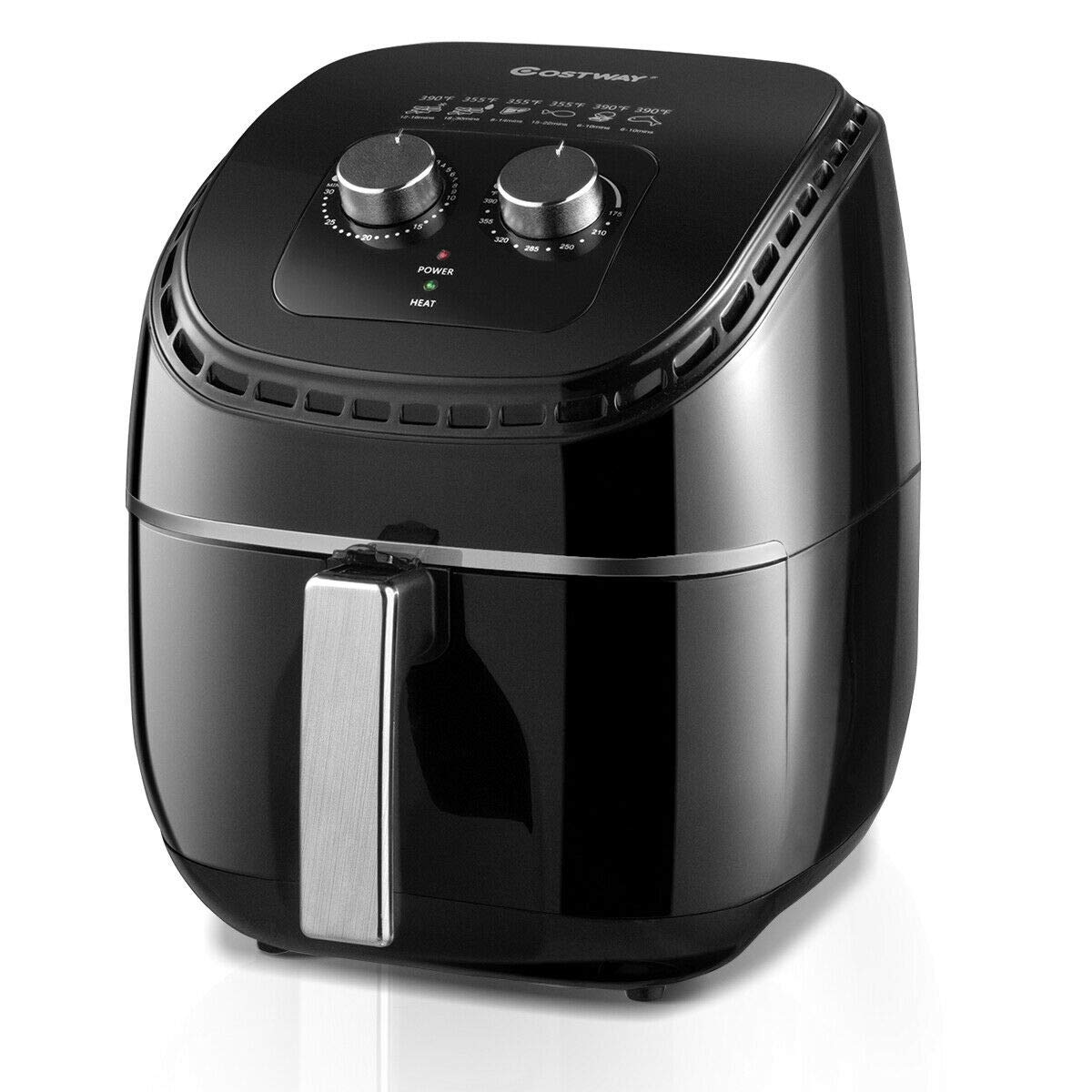 COSTWAY Air Fryer 3.5Qt 1300W Electric Hot OilLess Oven Cooker, UL