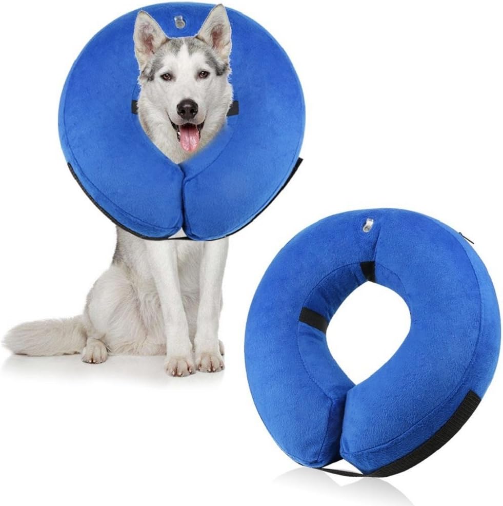 VADOOLL Dog Inflatable Recovery Collar Protective ECollar Cone