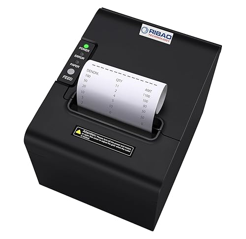 RIBAO BC-55 Thermal POS Receipt Printer - 58mm, 90mm/s, USB, For Bill Counter BC-40/BCS-160