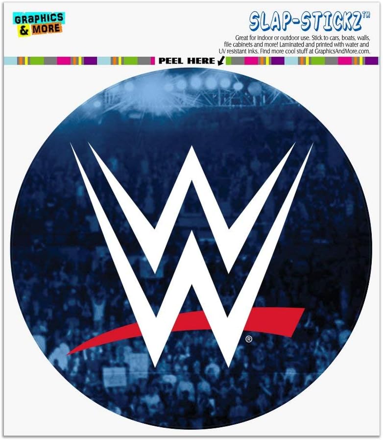 Graphics and More WWE Crowd Logo Automotive Car Window Locker Circle Bumper Sticker