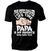 Personalized Papa Shirt, Custom Papa Grandkids Name Shirt, Birthday Christmas Fathers Day Dad Grandpa Gift