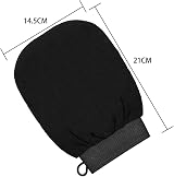 kuou 4 PCS Exfoliating Gloves, Deep Body Scrub Mitts for Men & Women view 2