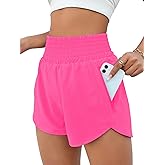 BMJL Women's Athletic Shorts High Waisted Running Short Pocket 2.5" Sporty Shorts Gym Workout Shorts
