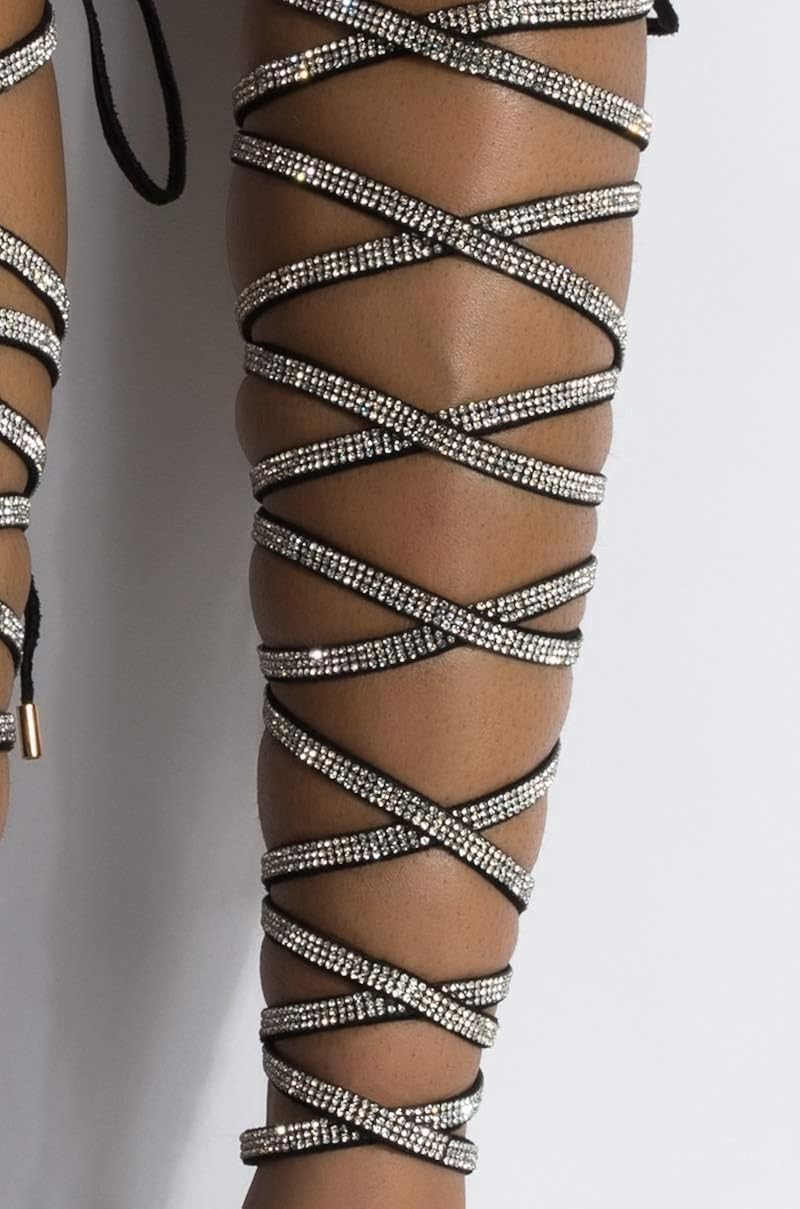 diamond strappy heels