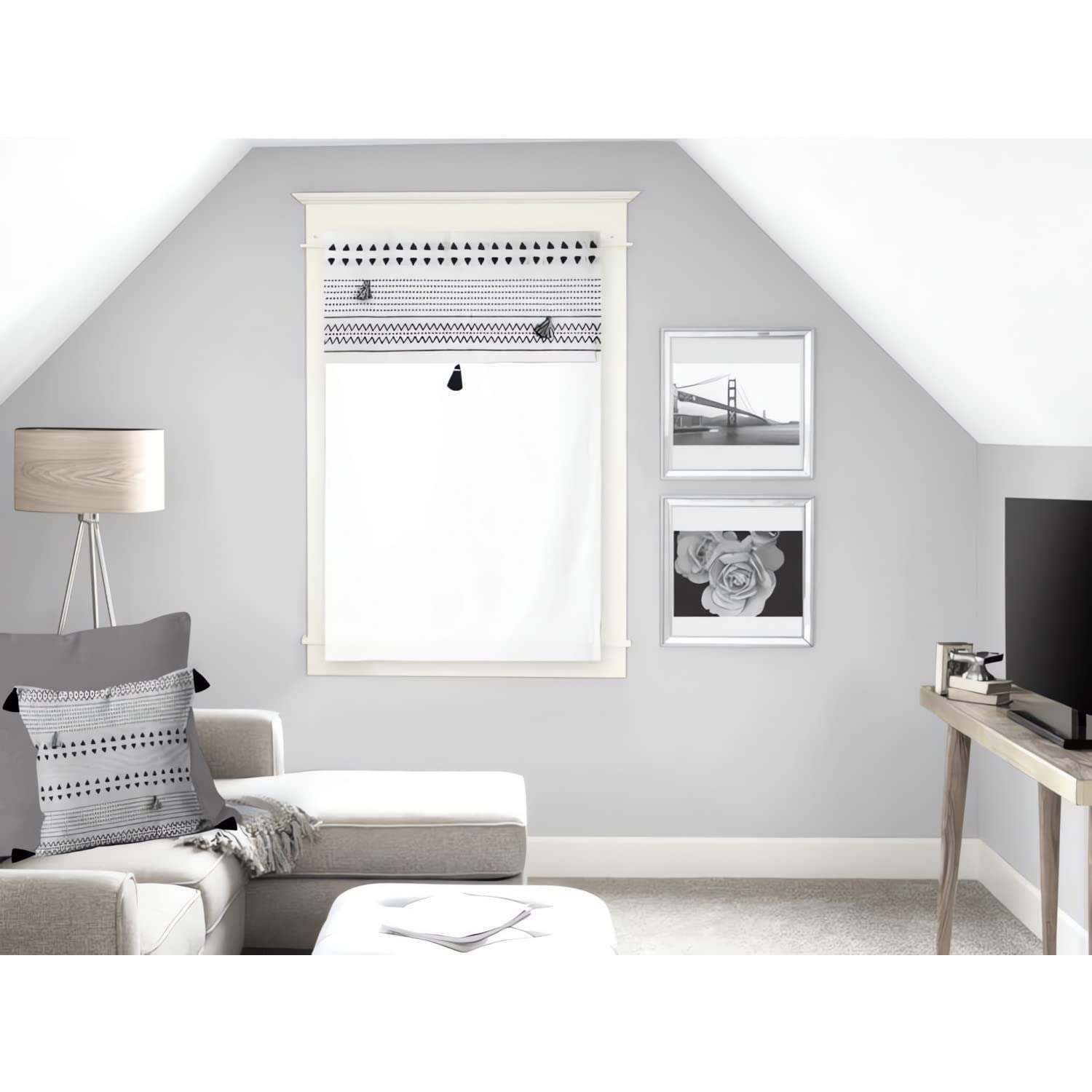 Soleil d'ocre Half Breaker, Cotton, White, 60 x 90 cm