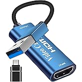 Newhope Capture Card, HDMI to USB Video Capture Card 1080P 30Hz, 4K Video Audio Capture Device Directly to Computer, Game Cap