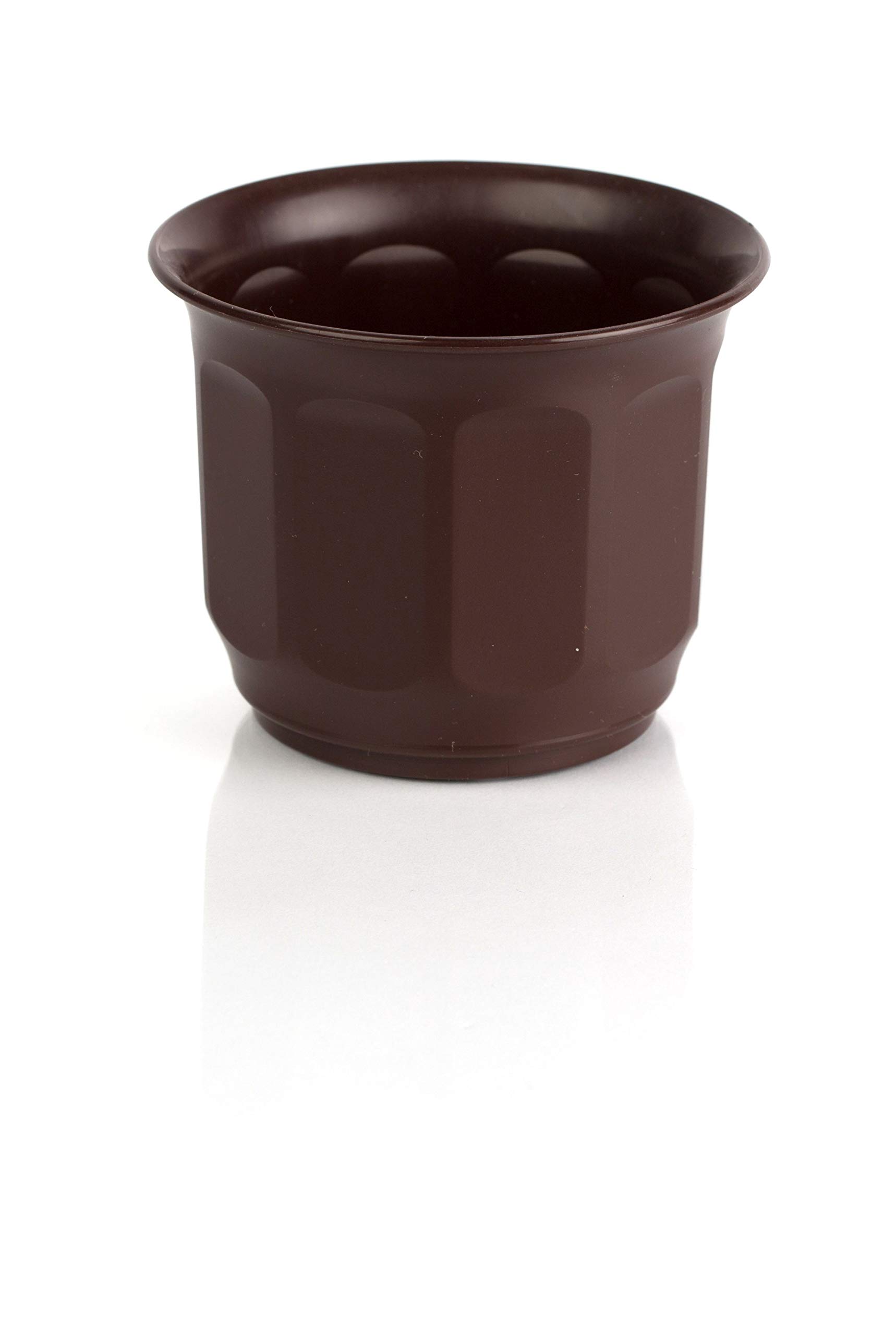 Kimmel Flower Pot, Plant Pot, Diameter 9 cm with Hole, Brown, Small