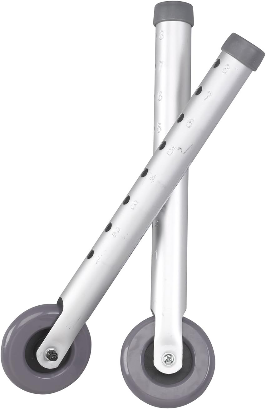 Drive Medical Universal 3" Walker Wheels, Gray: Health & Personal Care