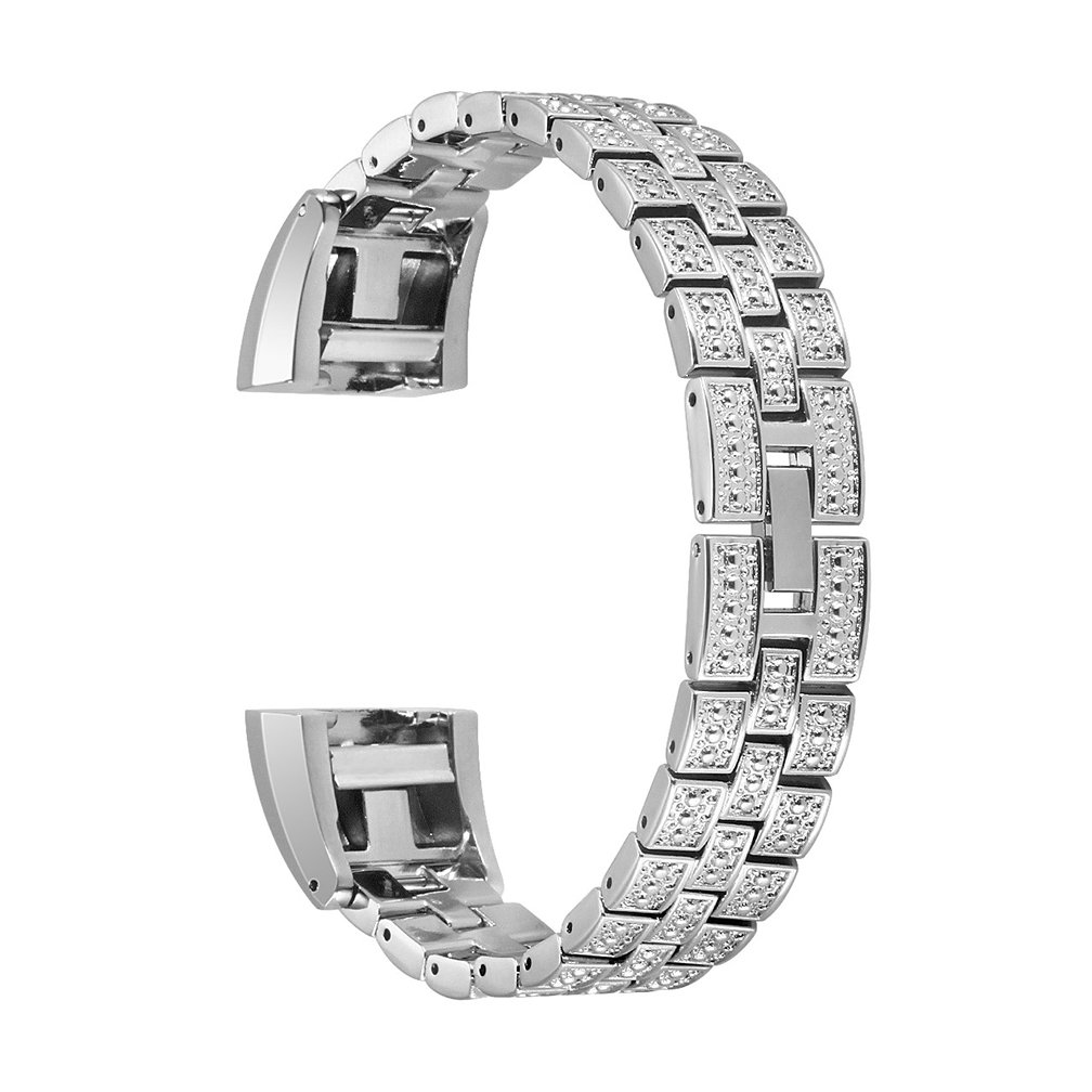 TreasureMax for Fitbit Charge 2 Bands, Stainless Steel Replacement Accessory Bracelet Band,Large,Small,Metal Bands for Fitbit Charge 2/Charge 2 Bands/Fitbit Charge 2 Bands(No Tracker)
