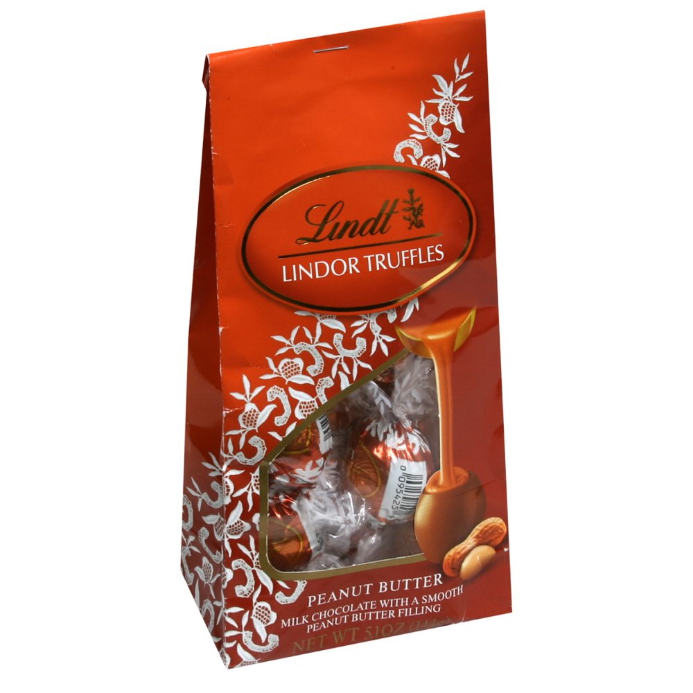 Lindt lindor truffles Peanut Butter bag 12ct 5.1oz (037466033990)