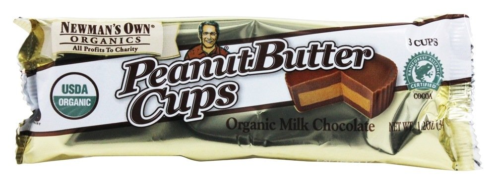 Newman's own Milk chocolate Peanut Butter cups Organic Milk chocolate (Organic sugar, Organic whole Milk Powder, Organic cocoa (757645010436)