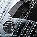 RabTig Umbrella Windproof-10 Fiberglass Ribs Travel Umbrella-Auto Open &Close 210T Canopy Compact Umbrella-Durable and Stylish Umbrella Black¡­