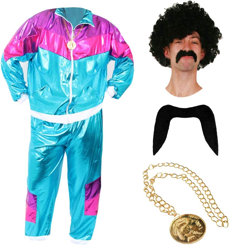 80S SCALLY SCOUSER SHELLSUIT FANCY DRESS COSTUME 80S/90S SHELL SUIT ...