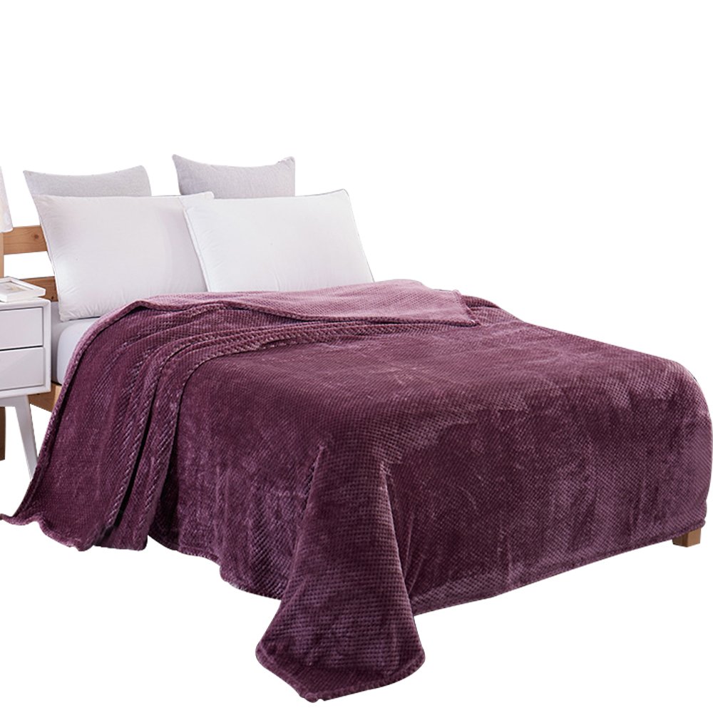 MYLUNE HOME Flannel Blanket Throws Quilt for Bedroom Living Rooms Sofa Full/Queen/King Size