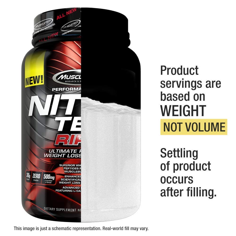 MuscleTech Nitro Tech Ripped Ultra Clean Whey Protein Isolate Powder