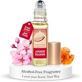 Zoha Amber Bloom | Roll on Perfumes for Women &amp; Men | Alcohol-free Amber Perfume Oil | Travel Size Long Lasting Fragrance | 6ml Roller
