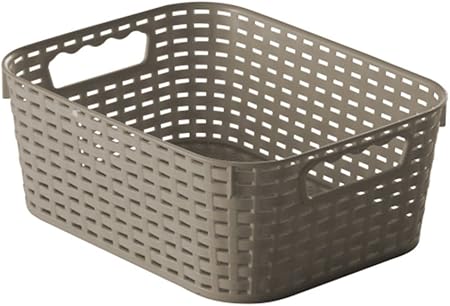 Dajar Caja ratán Jotta, plástico, Gris, 28 x 22 x 11 cm: Amazon.es: Hogar