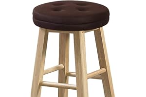 baibu Bar Stool Cushion, Super Breathable Round Bar Stool Cover Seat Cushion Brown 13" - One Cushion Only