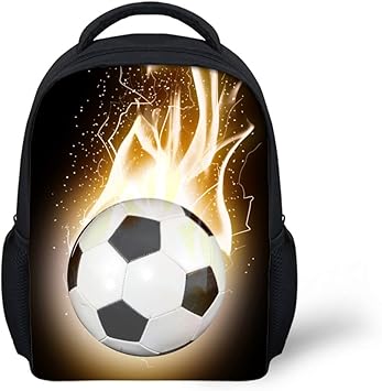 football print backpack