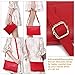 Women Leather Crossbody Bag,Clutch Purse Shoulder Bag for Travelling Red