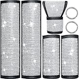 Frienda 7 Piece Car Accessories Bling Seat Belt