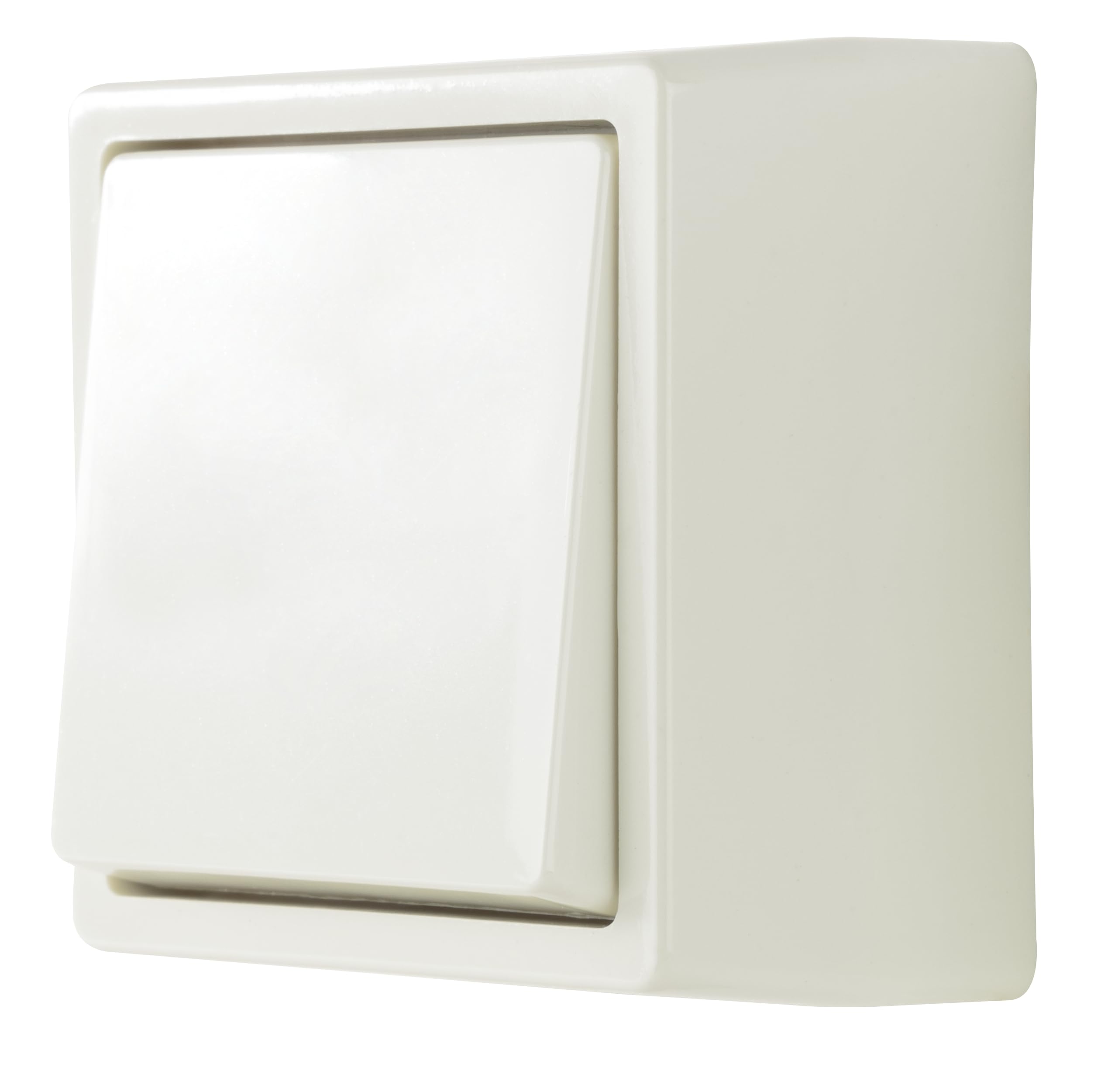 REV 0511471777 Standard Surface-Mounted Off and Toggle Switch White