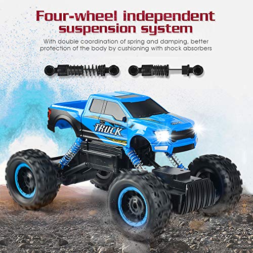 Double E RC Truck 2019 Updated 1/12 Scale Remote Control Car for All Adults & Kids Off Road RC Trucks Blue
