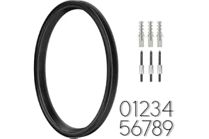 BVNUD 6 Inch Stainless Steel Floating House Number, Metal Modern House Numbers, for Outdoor Mailbox Yard Home Wall DoorGarage Gate with Nail Kit, Coated Black, 911 Visibility Signage