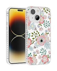 SCORPIFY for iPhone 15 Case with Pink White Rose