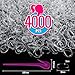 4000PCS Clear Hair Elastics