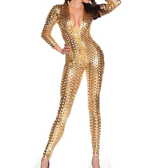 Dessous Lingerie Damen,Yanhoo Heiße Mode Unterwäsche Frauen Set Sexy V-Ausschnitt Clubwear Reißverschluss Leder Siamese Unter