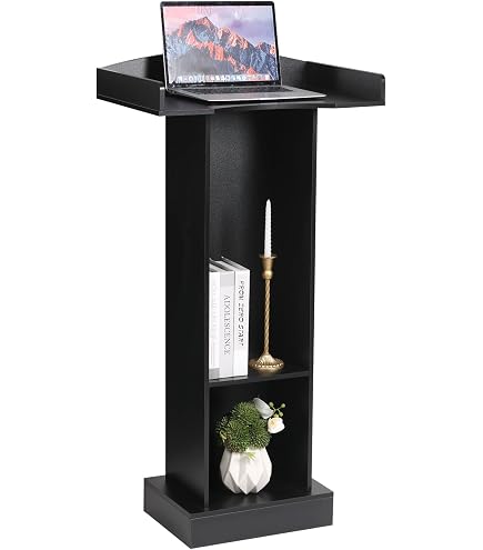 Amazon.com: Podium Stand Portable with Wheels, Floor Stand for