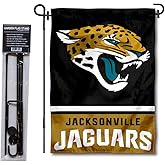 Jacksonville Jaguars Garden Flag with Stand Holder