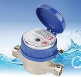 DEWIN Water Flow Meter 1/2 Inch Cold Water Meter with Fittings 15mm view 3