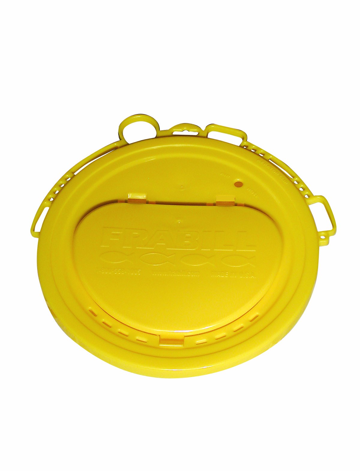 Frabill Deluxe Bucket Lid | Snap-On Lid with Accessory Slots for Premium Organization and Ease of Access to Bait and Gear