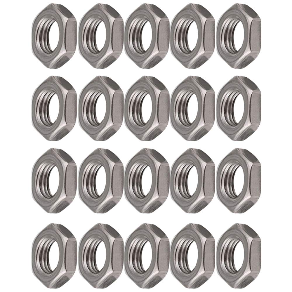 YOFASEN Hex Screw Nuts - 304 Stainless Steel Hex Nut Hexagon Nuts Metric, M10*17 * 5-20pcs