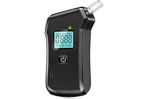 Breathalyzer, 2026 Upgraded Alcohol Breathalyzer Tester with LCD Digital Display, Grade Accuracy Portable Breathalyzers for A